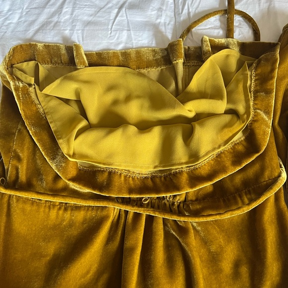 J Crew Gold Velvet Crossover NWT Top. - Picture 4 of 4